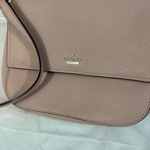 Kate Spade Tan/Light Pink Purse With Long Strap
